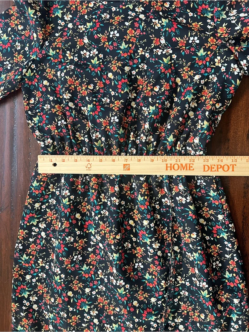J. Crew Mercantile Black Floral Dress